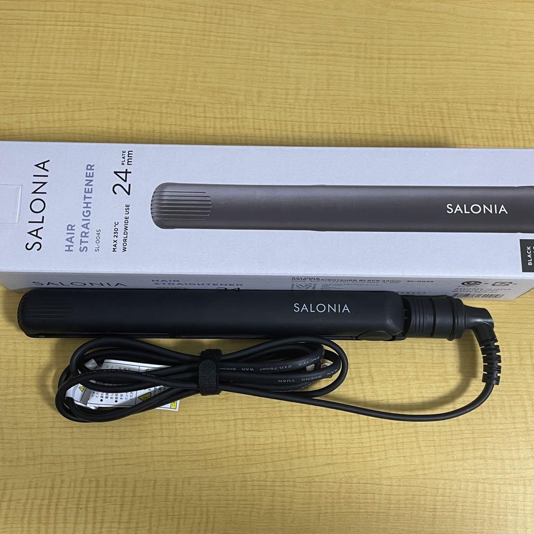 SALONIA ストレートアイロン ブラック 24mm