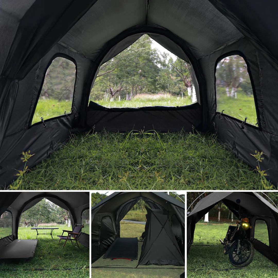 GOGlamping トンネルテント 自立式【カヌー】tpu 窓2枚セット