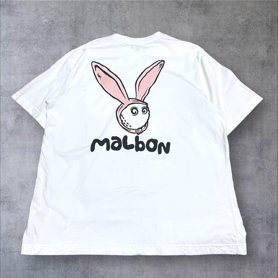 Malbon Golf Rabbit Pocket Tee ホワイト M Malbon Golf Rabbit Pocket Tee ホワイト M - メルカリ