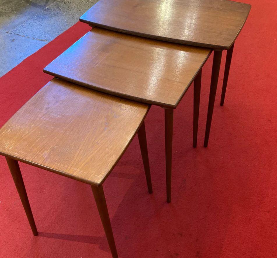 アンティーク家具/イギリス1970年代/ネストテーブル/コーヒーテーブル