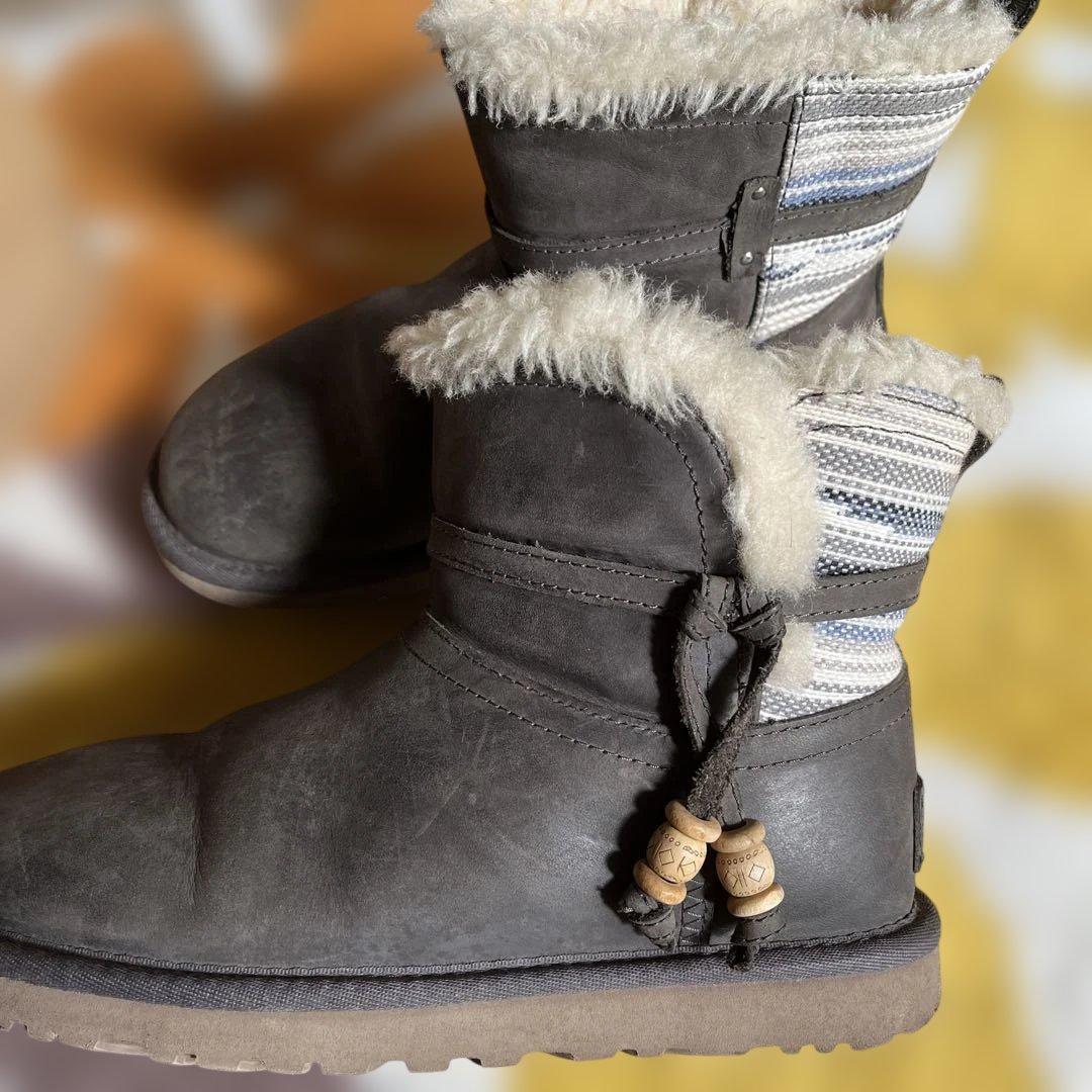 UGG ムートンブーツ ダークグレー23.023cm UGG WWW_OLIVIERBERNSTEIN_COM