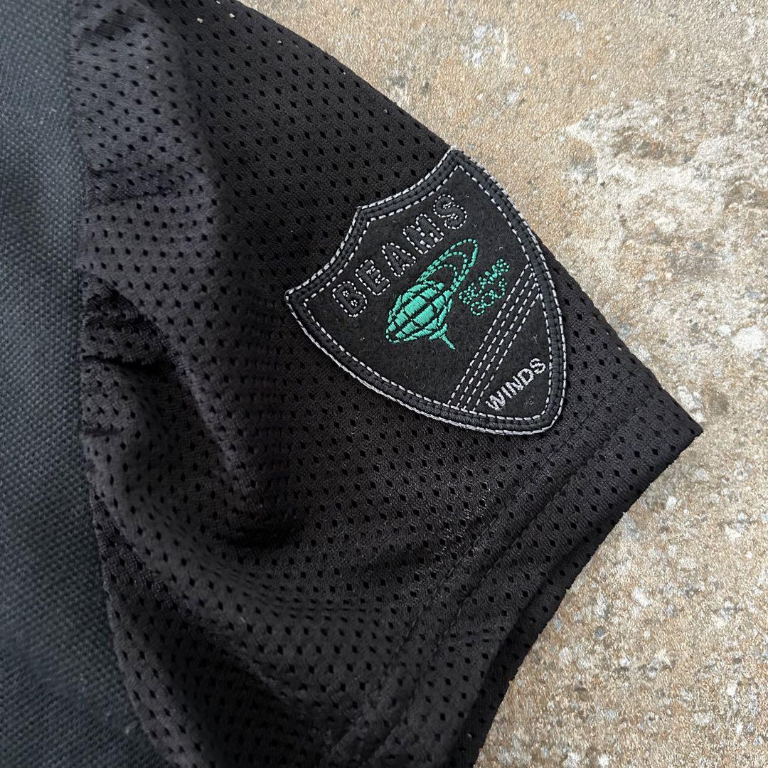 BEAMS GOLF PURPLE LABEL 半袖　ワッペン　メッシュ