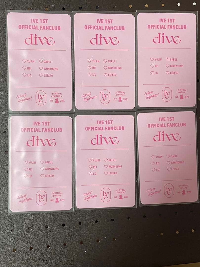 IVE DIVE1期 公式ファンクラブ トレカセット コンプ FC ファンクラブ