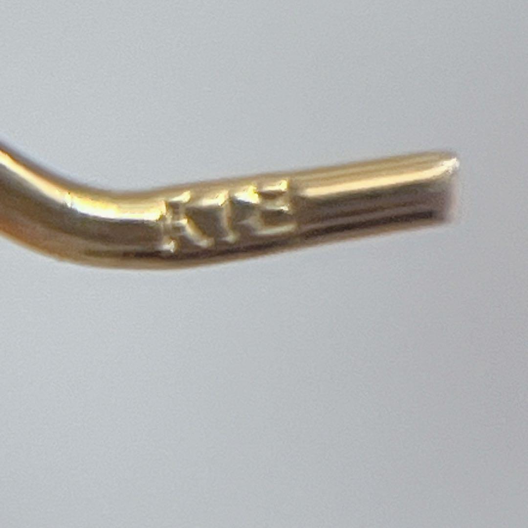 新品未使用】 オパール K18 フック ピアス 天然石 ジュエリー 刻印