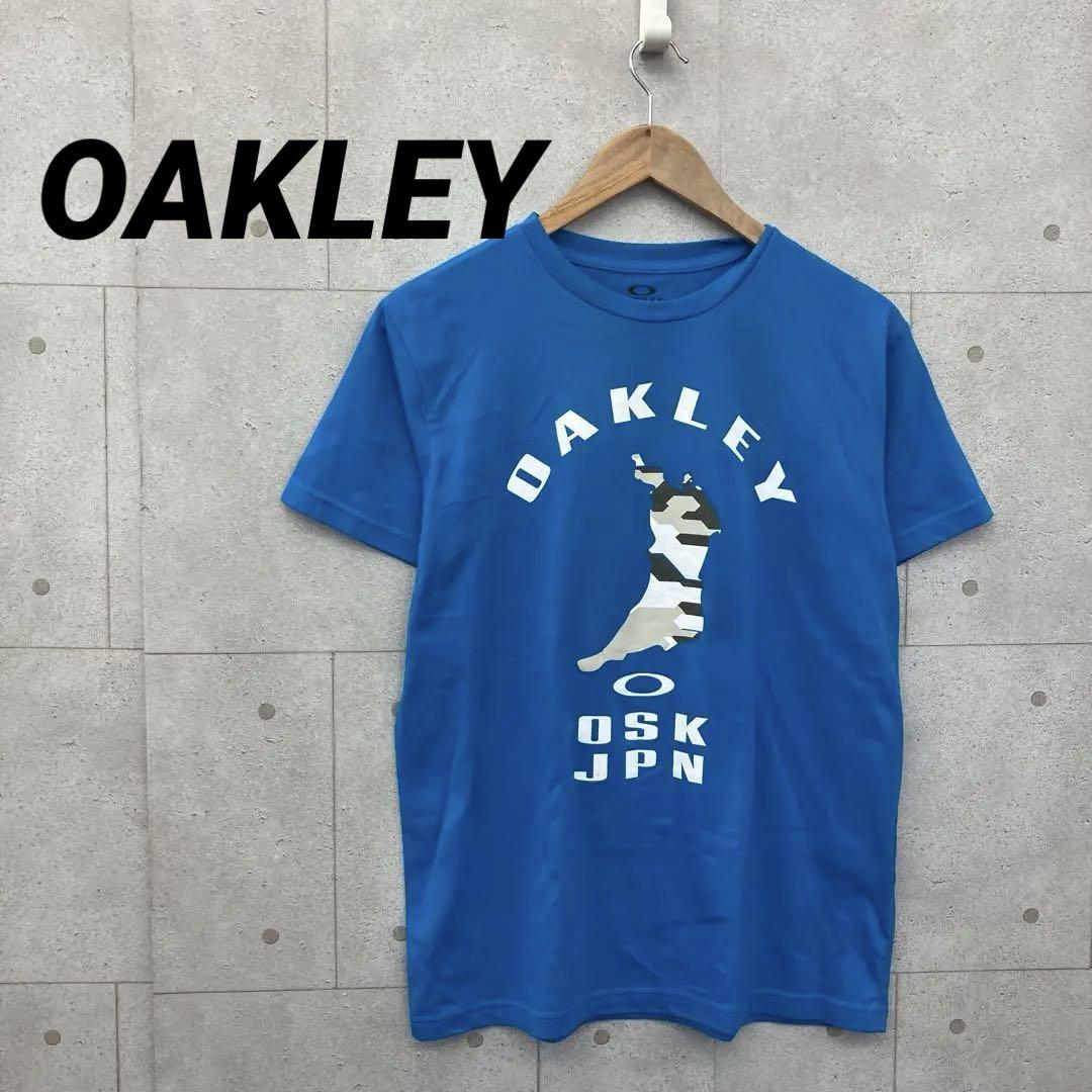 OAKLEY オークリー Tシャツ 半袖 プリント ブルー