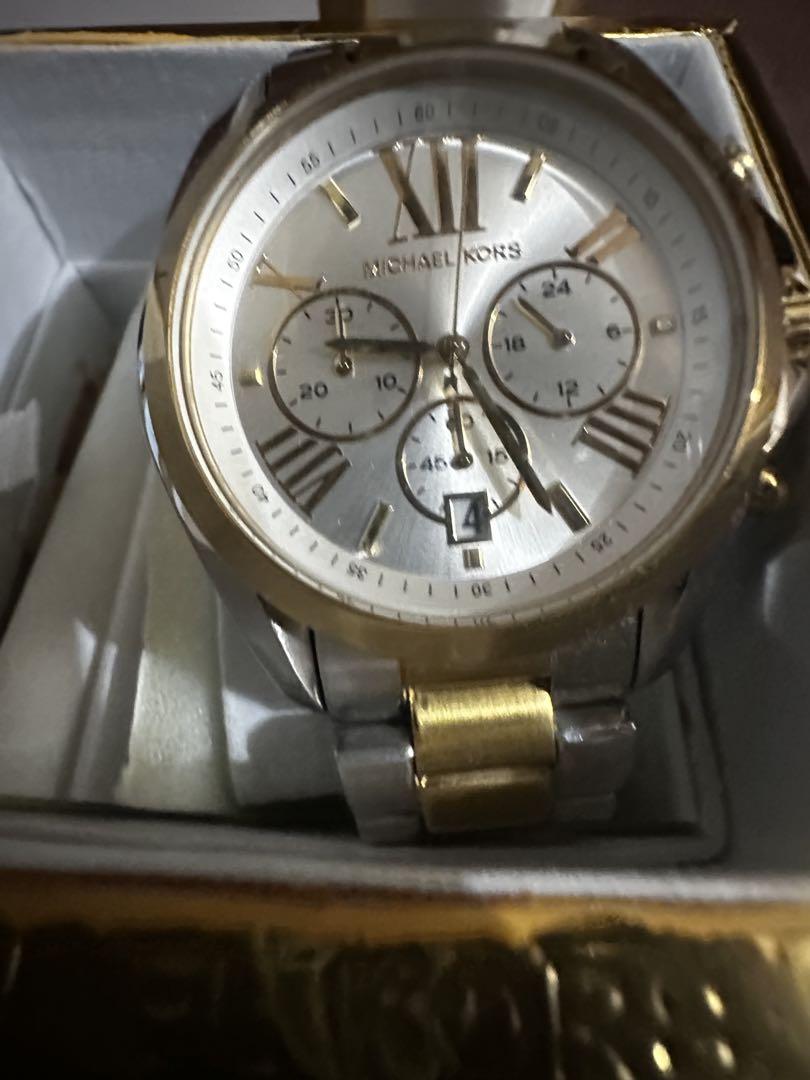 MICHAEL KORS クロノグラフ腕時計 シルバー/ゴールド