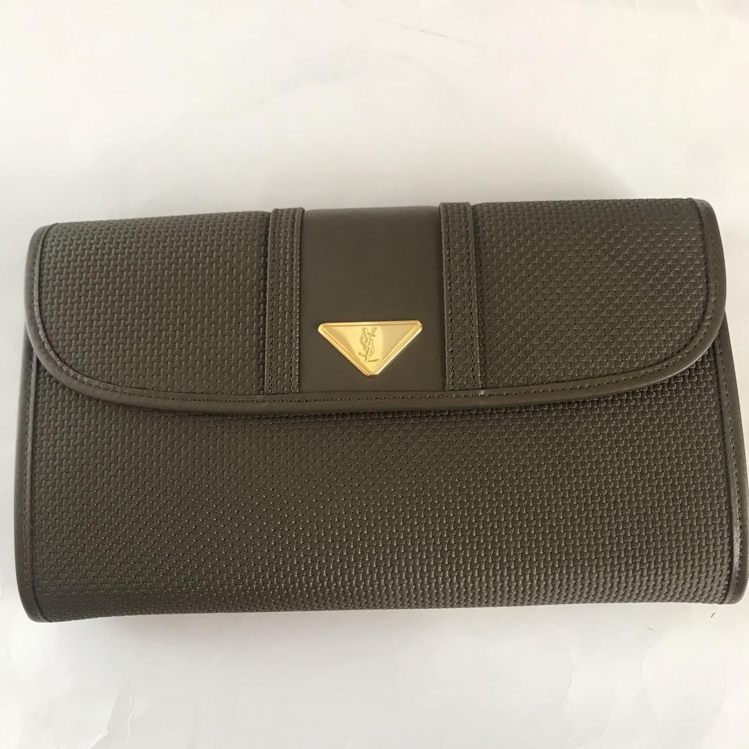 YVES SAINT LAURENT クラッチバッグ ブラウン　男女　未使用