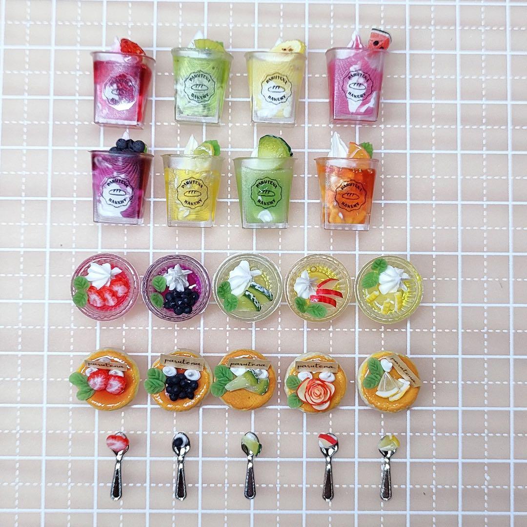fruit豪華セット ミニチュアフード ミニチュアスイーツ ハンドメイド fruit豪華セット ミニチュアフード ミニチュアスイーツ ハンドメイド