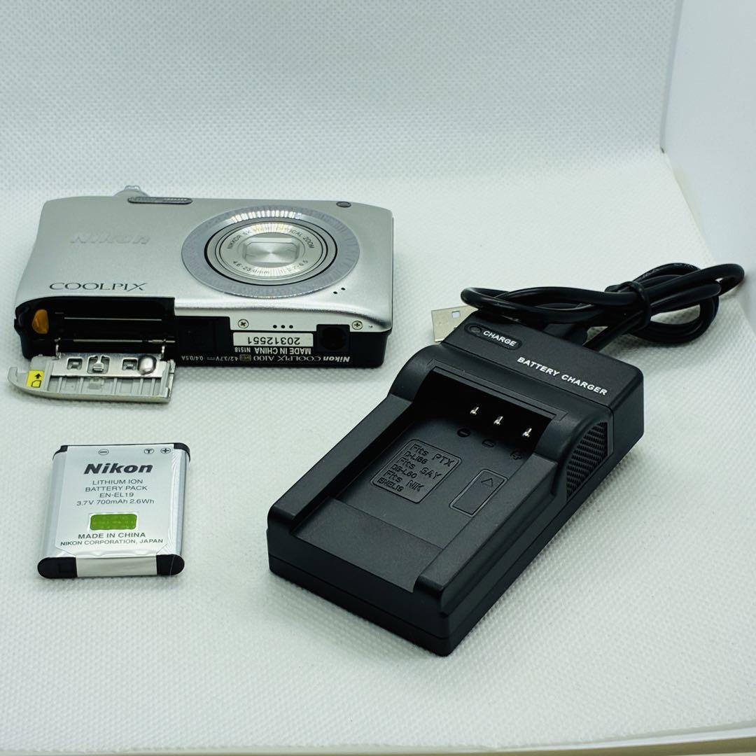 【美品】Nikon COOLPIX A100 オールドデジカメ　動作確認済み