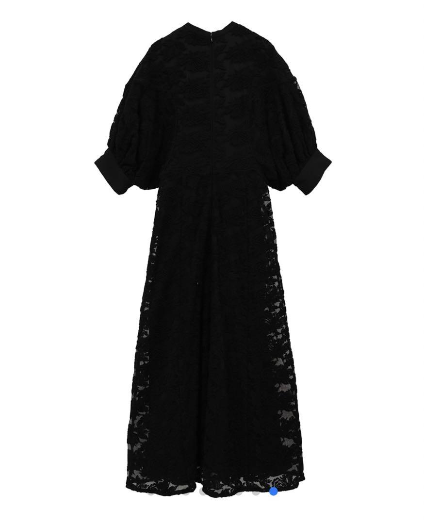 CLANE フラワー刺繍レース　EMBROIDERY LACE ONEPIECE