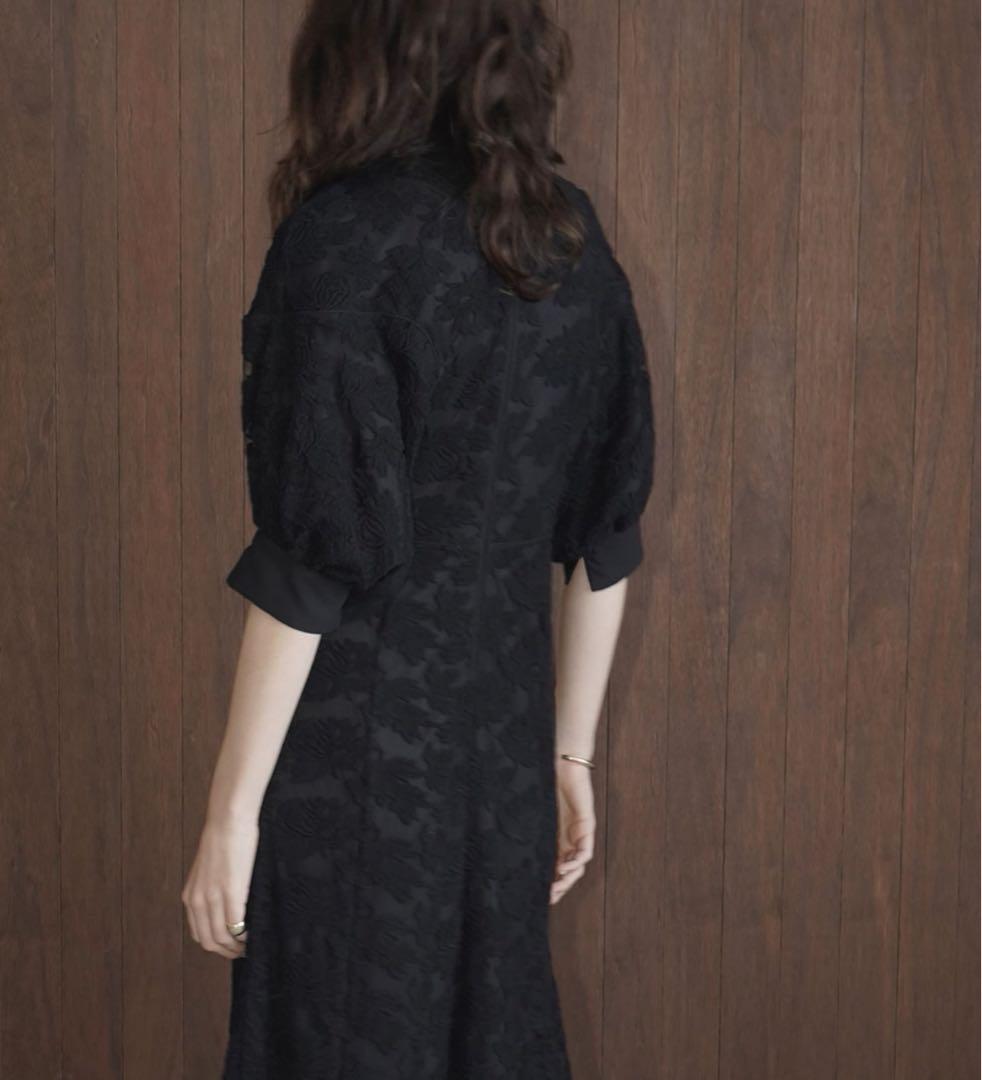 CLANE フラワー刺繍レース　EMBROIDERY LACE ONEPIECE