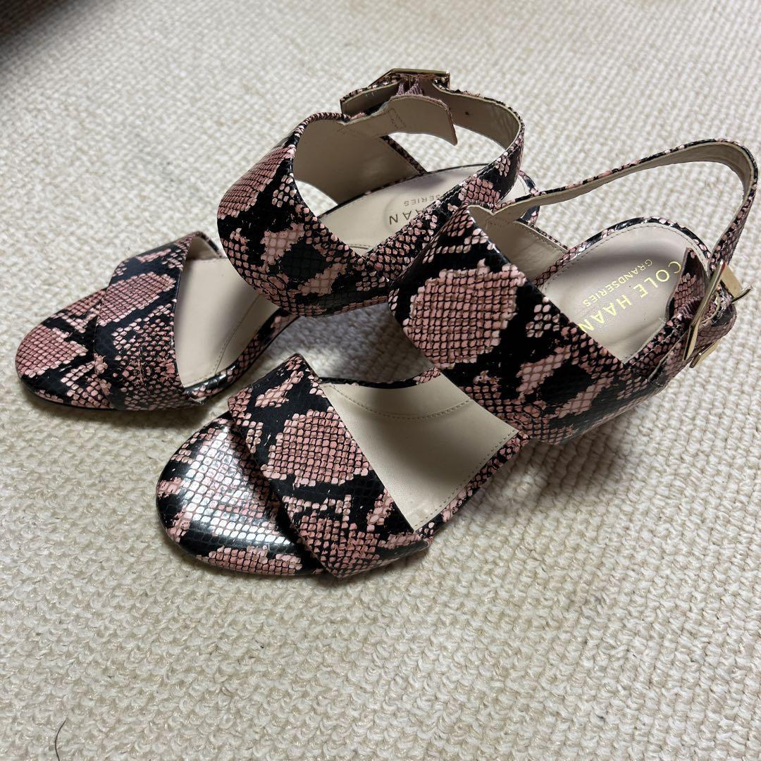 COLE HAAN コールハーン ミュール サンダル パイソン柄 - メルカリ