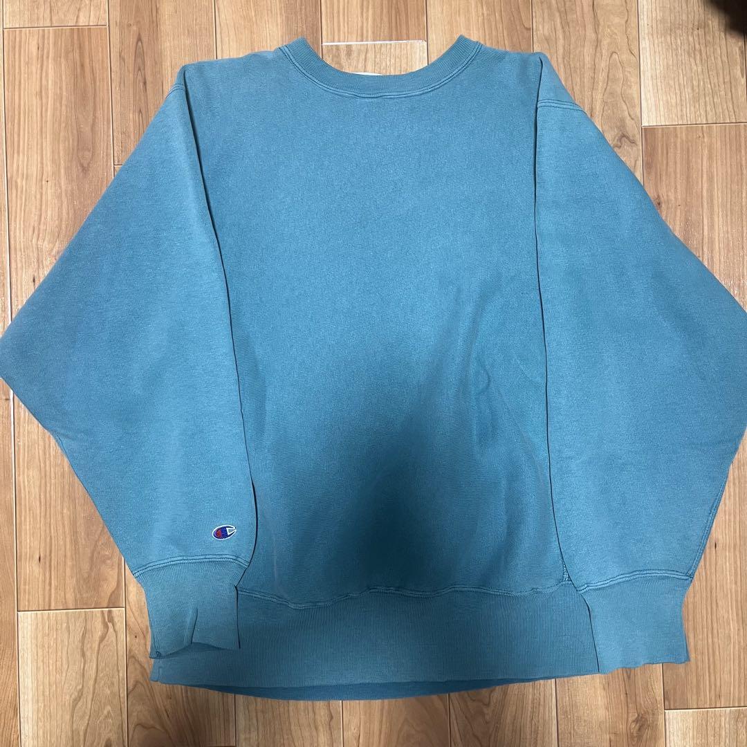 リバースウィーブ　90s ターコイズ　champion トリコ　80s