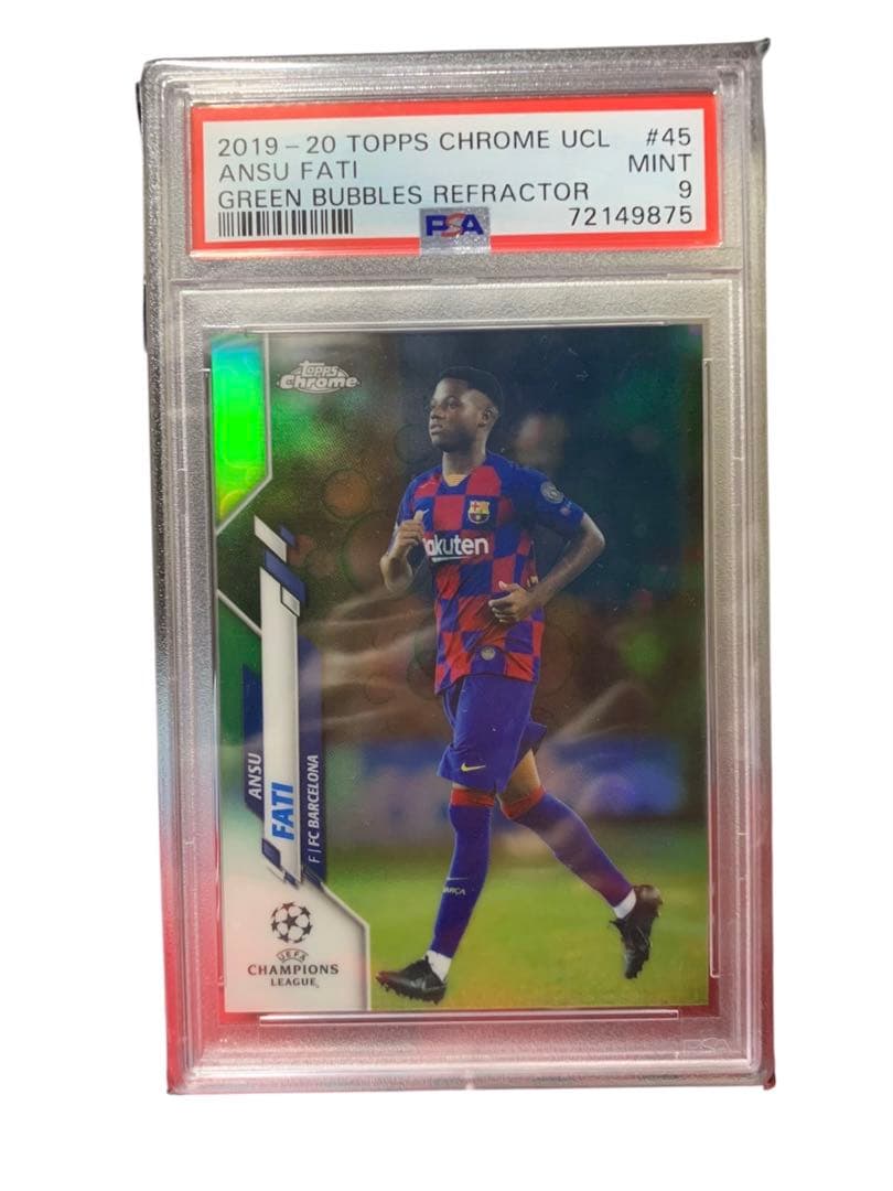 ファティ　ルーキー　psa サッカー　カード　サイン無　メッシ　ロナウド