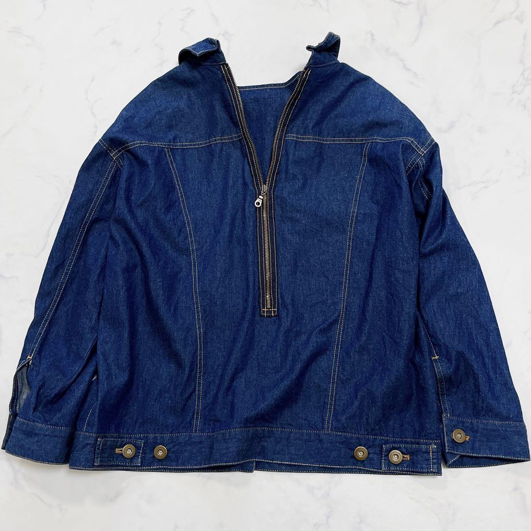 美品✨リヴドロワ デニムジャケット バックファスナー 抜け感 は