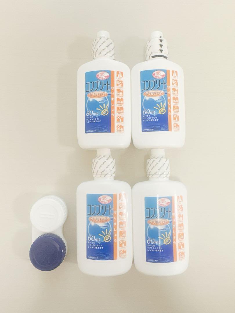 【新品未開封】コンプリートダブルモイストコンタクト洗浄液60ml  4本