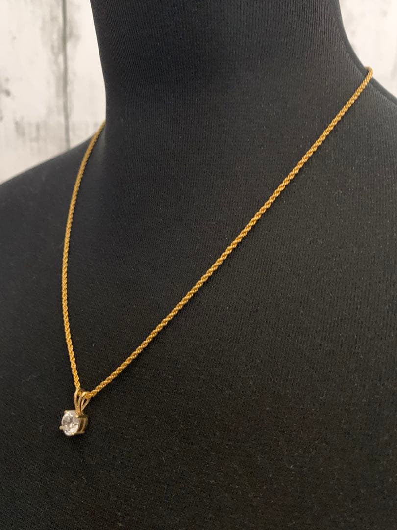 フランス ヴィンテージ 18K クリアストーン ペンダントトップ フランス ヴィンテージ 18K クリアストーン ペンダントトップ