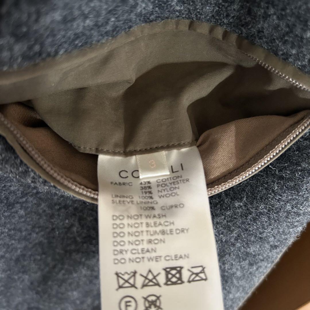 COMOLI 19aw フーデッドコート サイズ3 フーデット