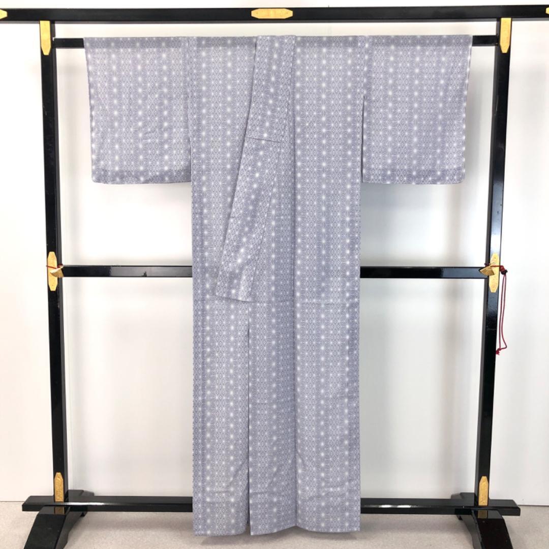 夏着物 絽 麻の葉 縦柄華柄模様 薄藤色 K-4710 夏着物 絽 麻の葉 縦柄華柄模様 薄藤色 K-4710 - メルカリ