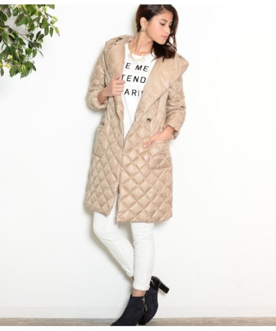 ROPE ビックカラーコートライナー付 アンゴラ混 4way M ROPE ビックカラーコートライナー付 アンゴラ混 4way M