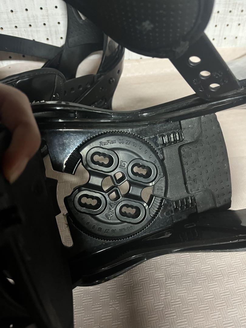 Barton スノーボードビンディング ブラック