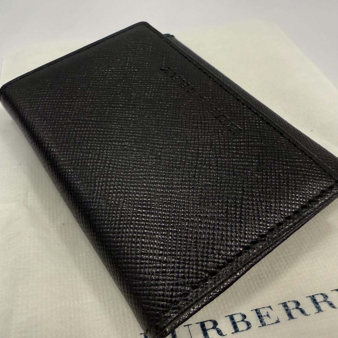 箱無し　未使用品　BURBERRY 黒 レザー コインケース BURBERRY - 良品 BURBERRY バーバリー コインケース 小銭入れ