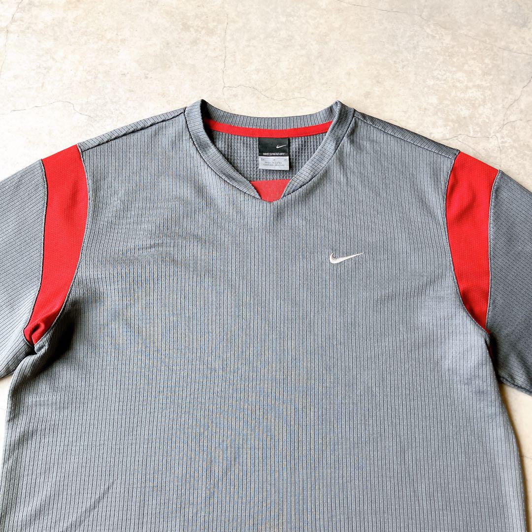 00s NIKE 長袖ゲームシャツ スポーツウェア Y2K ナイキ