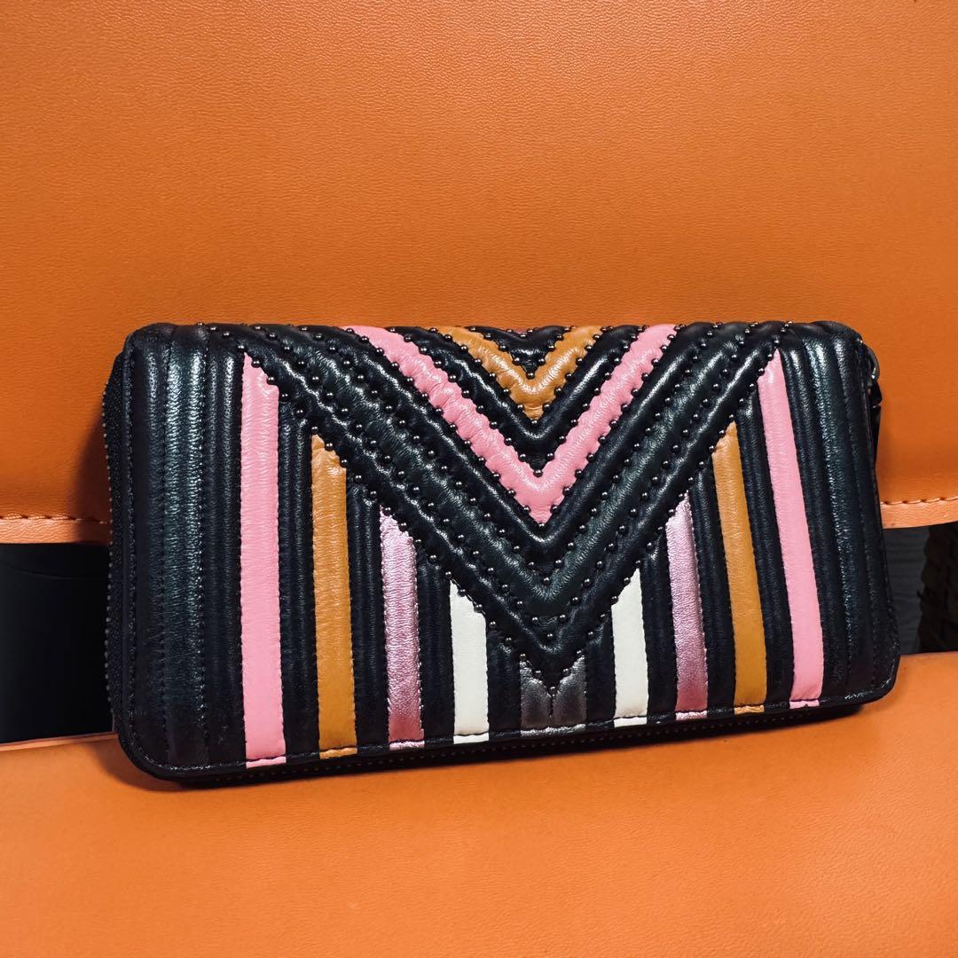 COACH コーチ 長財布 アコーディオン ジップ ウォレット