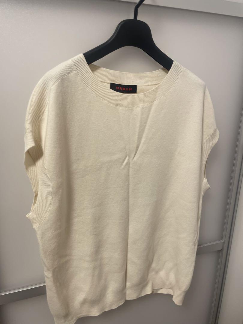 cavan キャバン アイボリーニットベスト