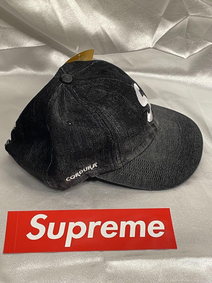 帽子 SUPREME CORDURA DENIM S LOGO 6-PANEL BLK