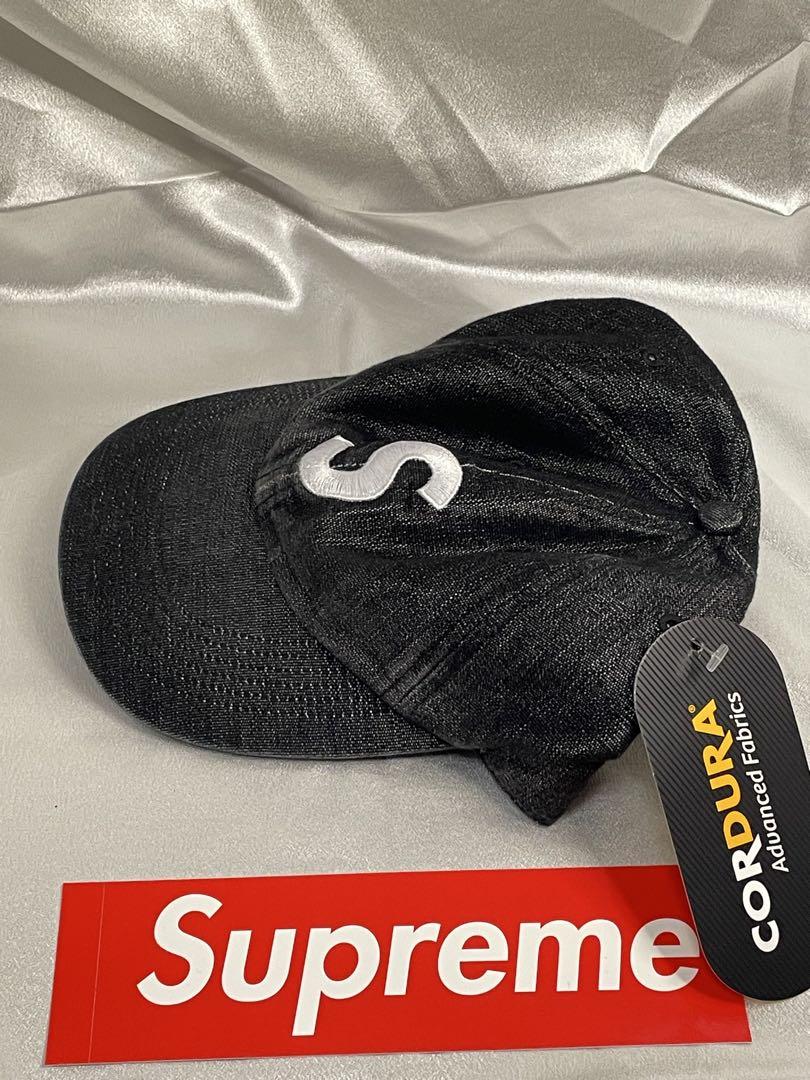 帽子 SUPREME CORDURA DENIM S LOGO 6-PANEL BLK