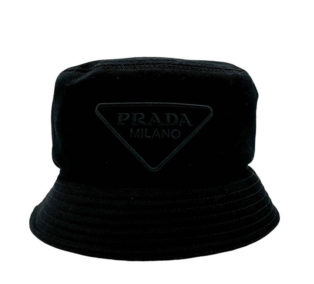 PRADA プラダ バケットハット 2HC137 12K8 12K1 レディース デニム トライアングルロゴ 帽子 カラー2色 PRADA プラダ ロゴプレート ウォッシュデニムバケットハット 2HC137