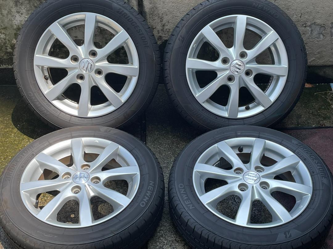 こ*ん様 155/65R14/スズキ純正アルミ付き4本/BS NEXTRY 送料 oldgear-chiba_220620-4550-155s