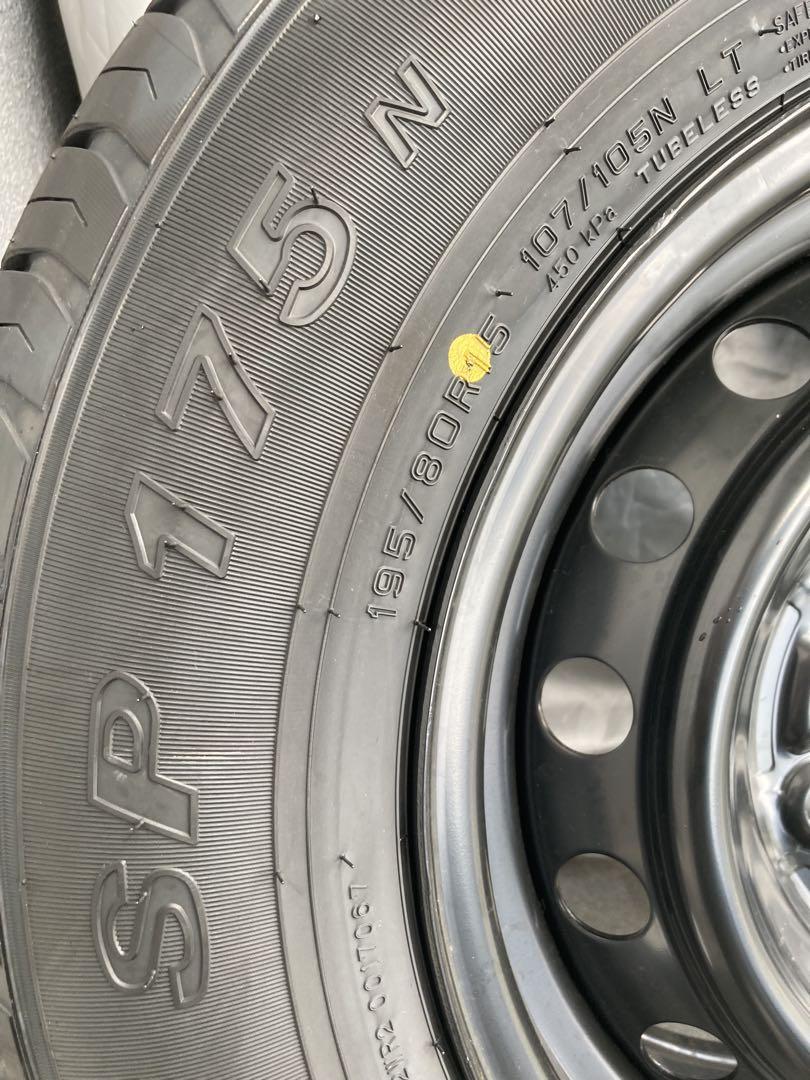 ☆新車外し　トヨタハイエース200系　 　　　　　純正ホイールタイヤ4本セット☆