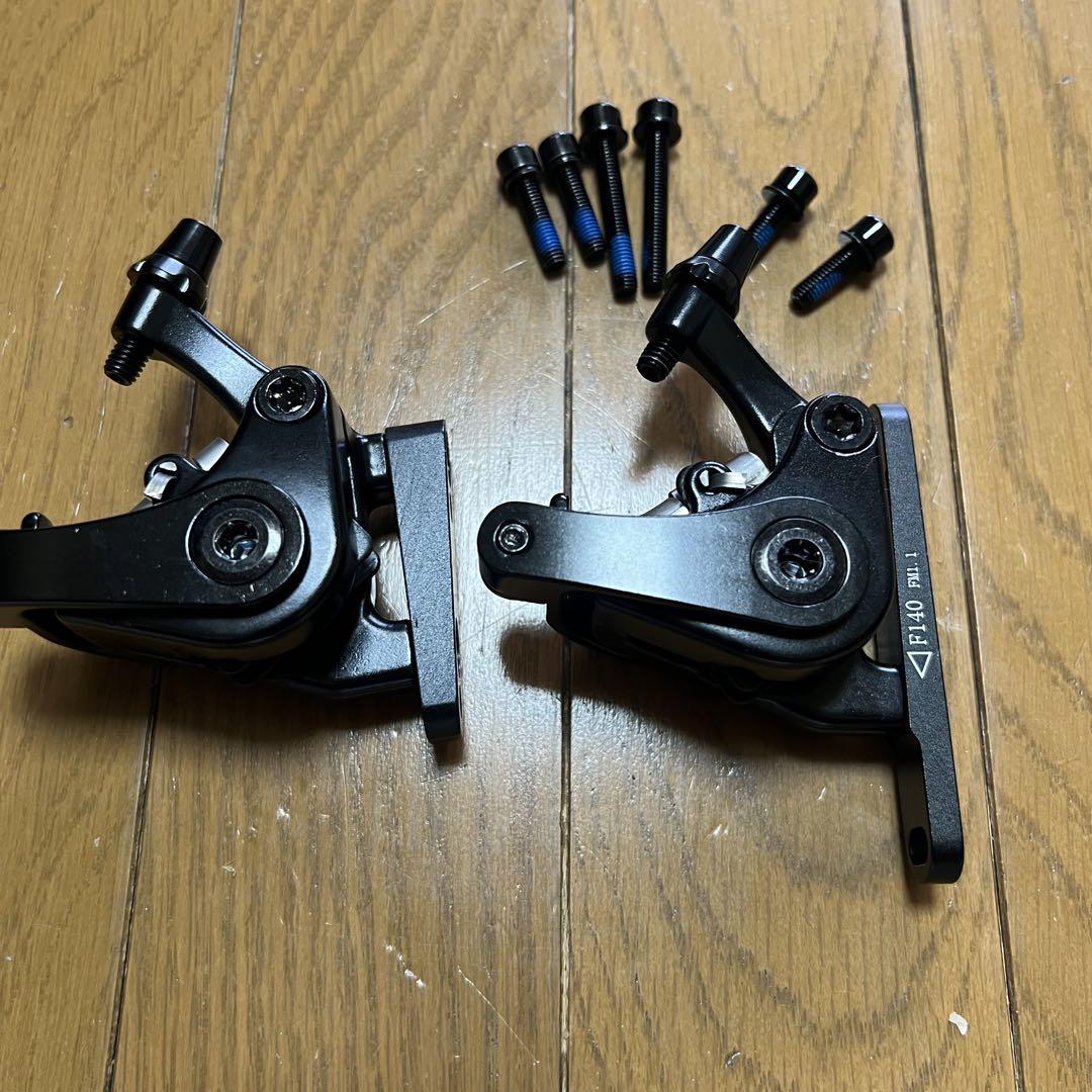 Zoom ディスクブレーキケーブル機械式前後セットブラック