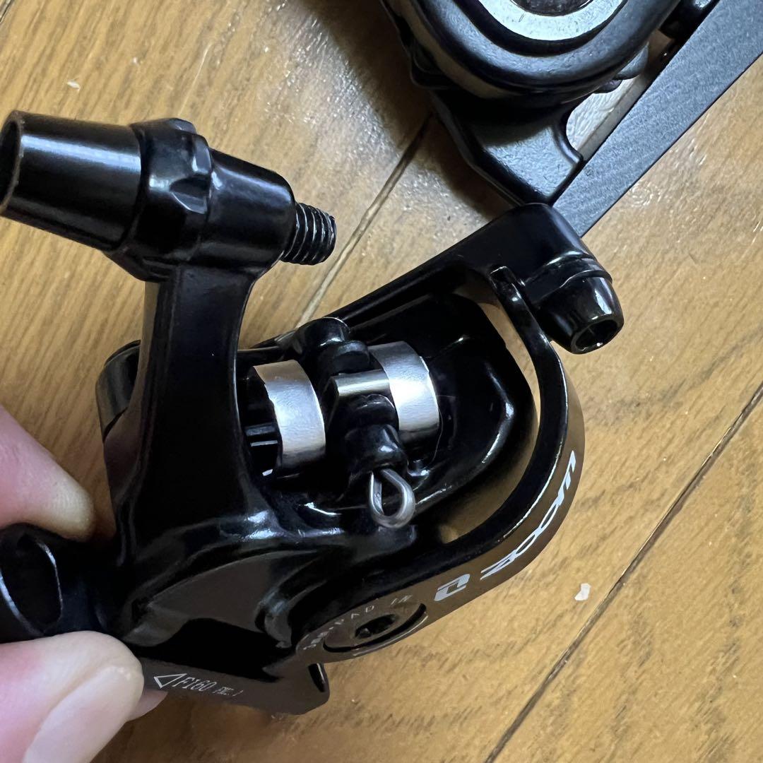 Zoom ディスクブレーキケーブル機械式前後セットブラック