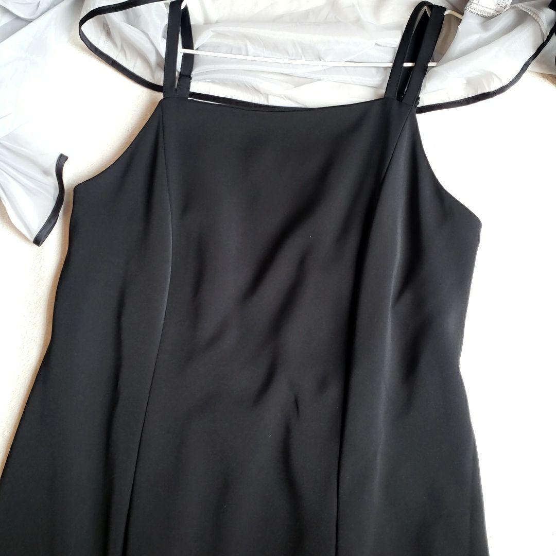 Callarus　シフォンジーボレロワンピースドレス　3L　パールボタン