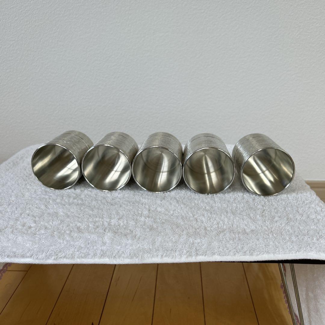 薩摩錫器タンブラー5個セット