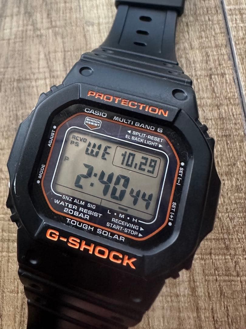 G-SHOCK GW-M5610R-1JF 電波ソーラー 大変