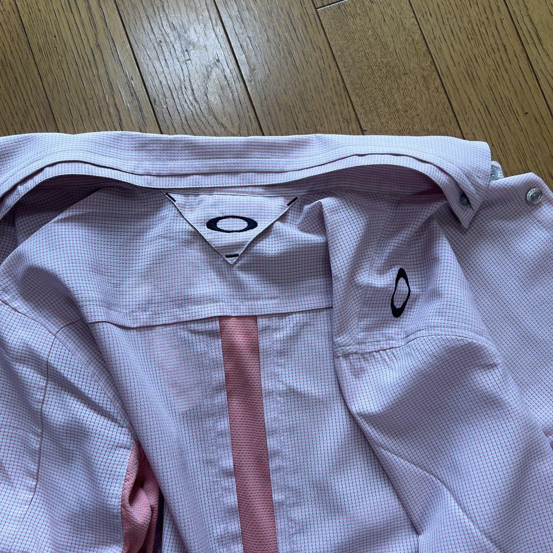 Oakley ピンク チェック柄 長袖シャツ　オシャレデザイン