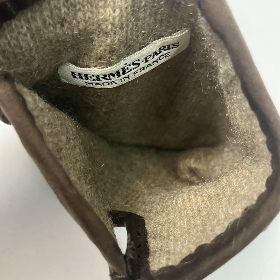 【極美品】HERMES エルメス　手袋　グローブ　ラムレザー　カシミア8 1/2
