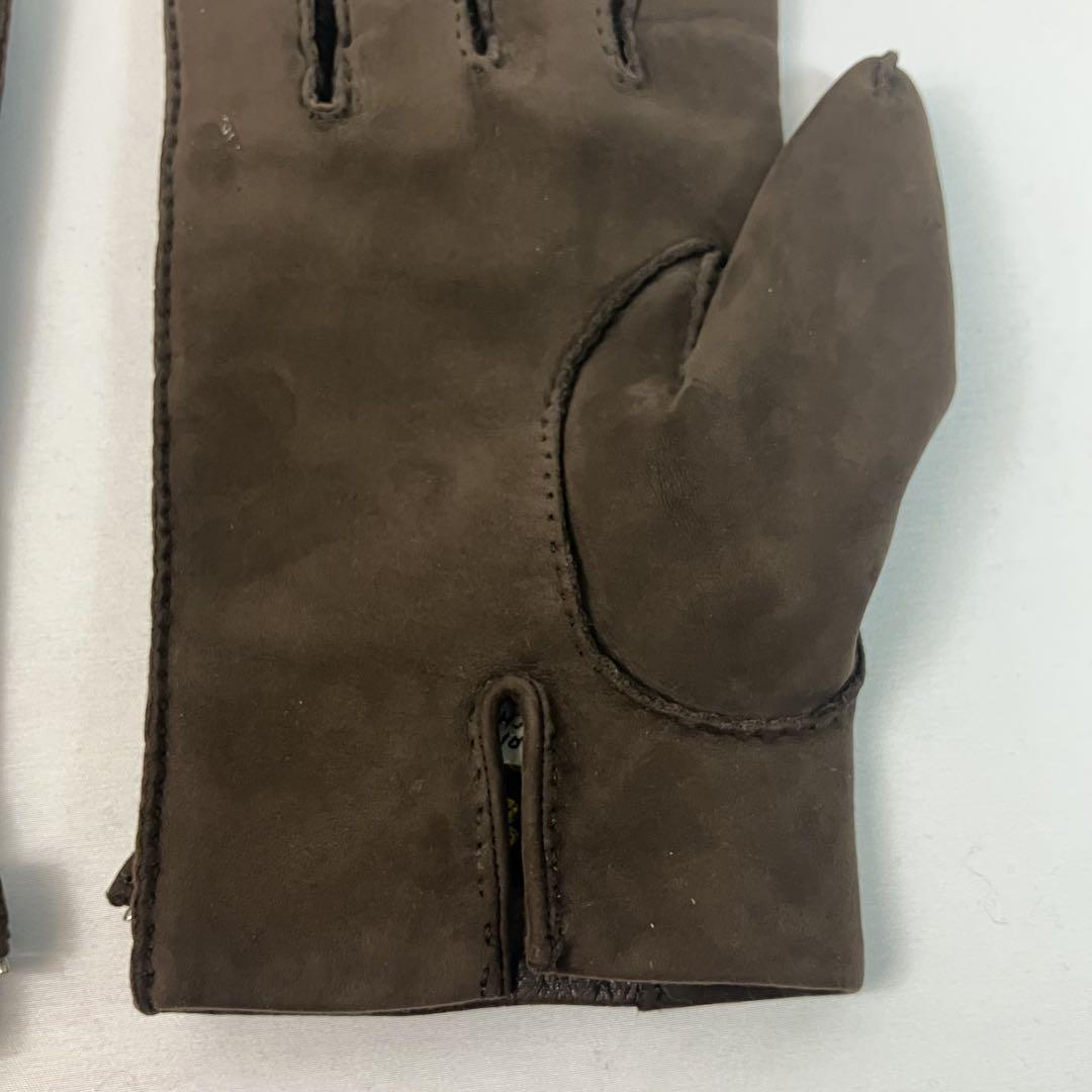 【極美品】HERMES エルメス　手袋　グローブ　ラムレザー　カシミア8 1/2