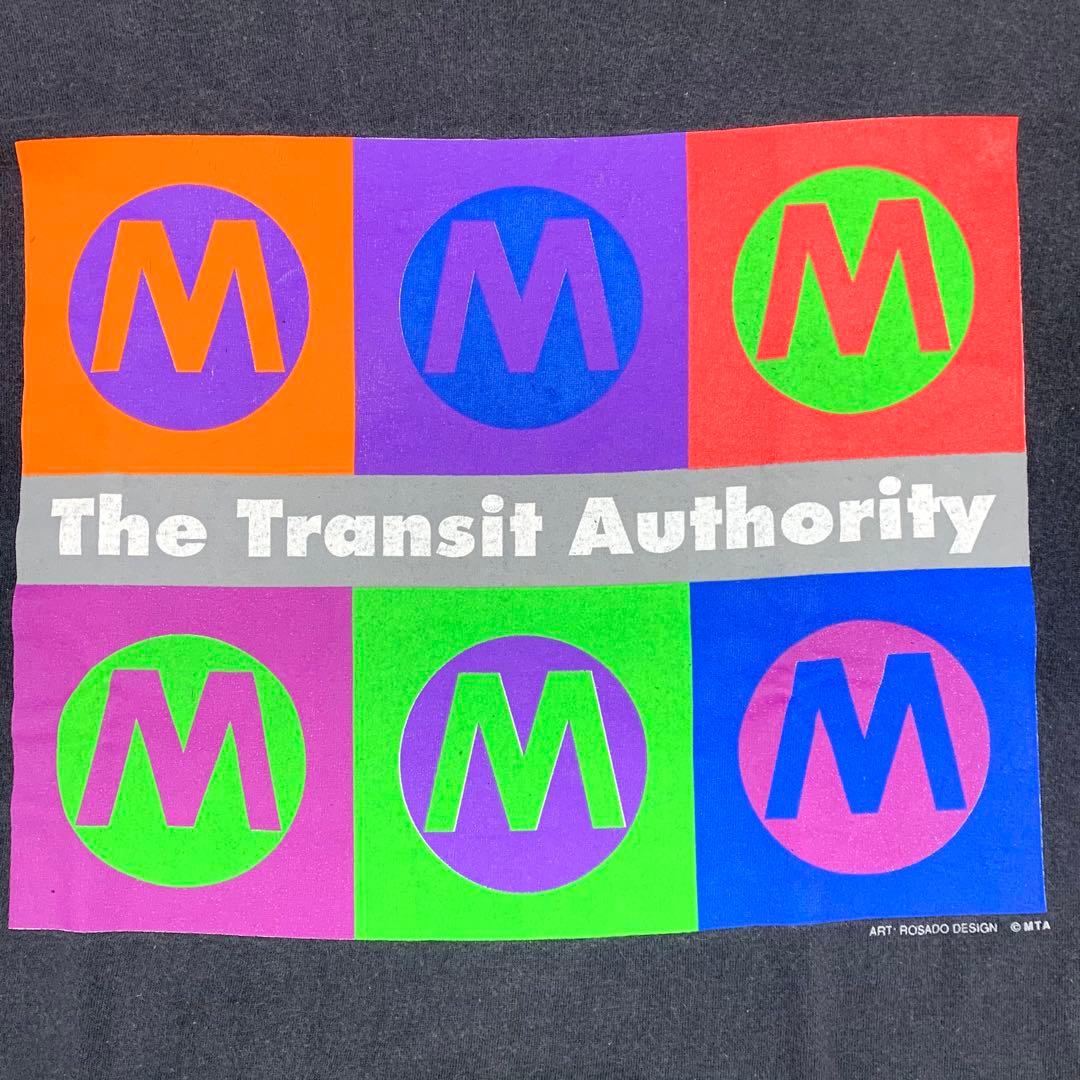 90s アートTシャツ USA製 The Transit Authority