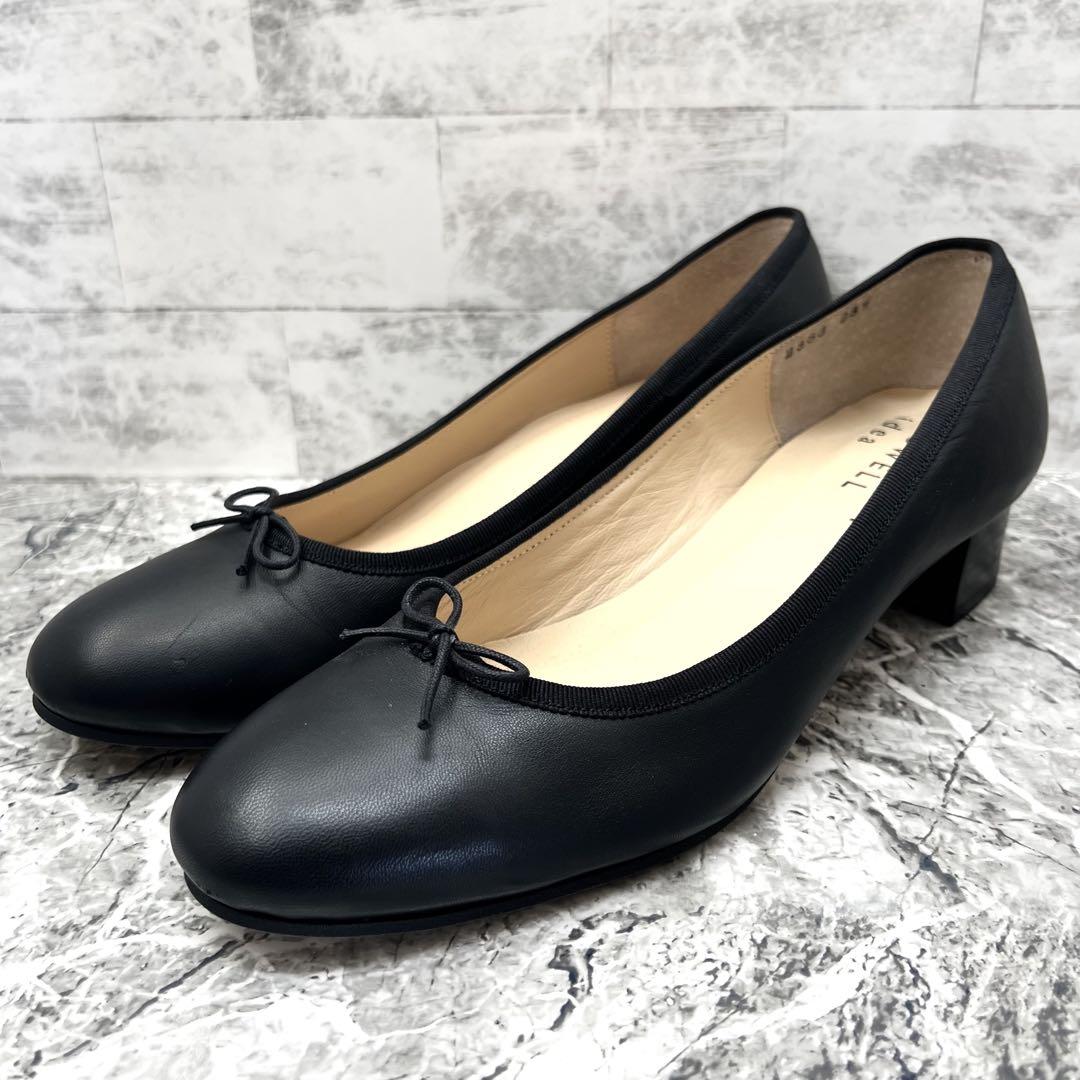 美品✨ マーガレットハウエル パンプス リボン レザー 黒 23.5 オフィス靴 7,480円