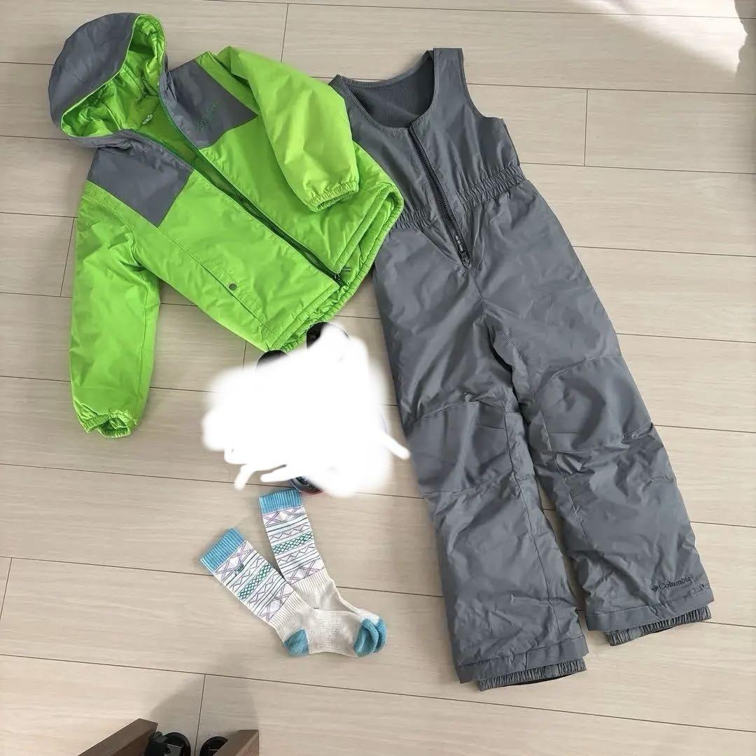 美品　120 セット　スキーウェア　靴下　コロンビア　子供　男の子　きれい