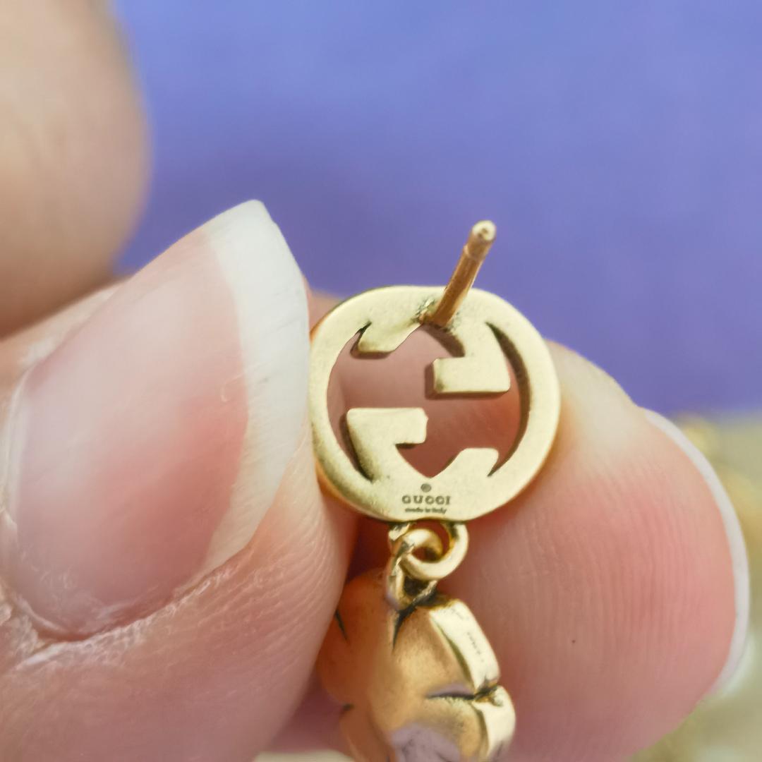 人気美品☆GUCCI 左右アシンメトリーなパールピアス