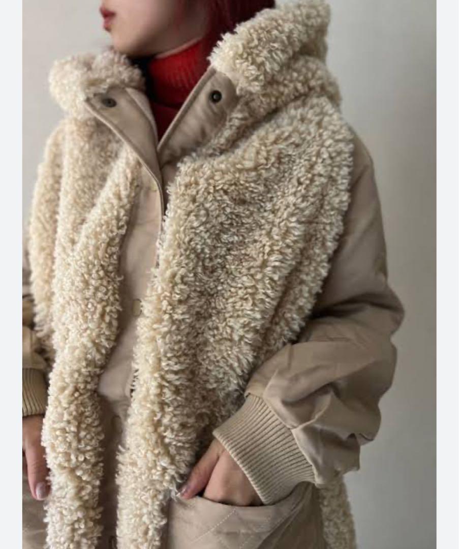 ジャケット・アウター OOF WEAR ecofur&nylon satin jaket