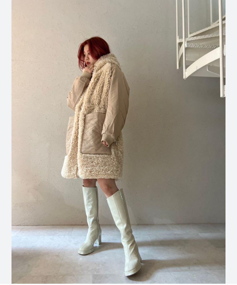 ジャケット・アウター OOF WEAR ecofur&nylon satin jaket