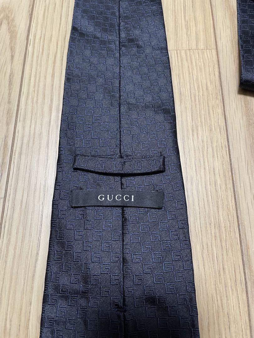 通販ファッション - GUCCI ブラック シルク ネクタイ