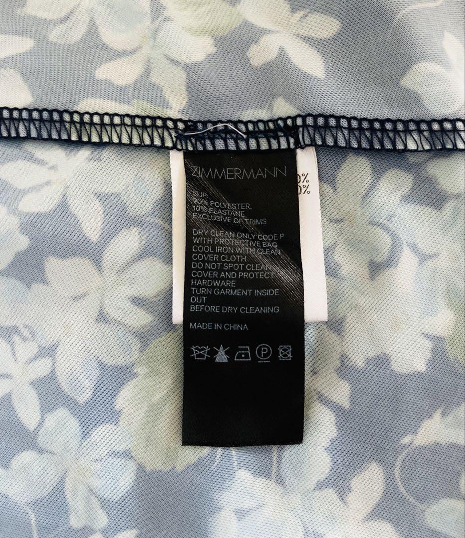 正規品★極美品★ZIMMERMANN★マキシ丈ワンピース/シフォン/スリップ付